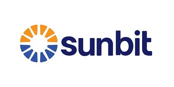 Sunbit logo with circular sun design.